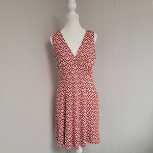 New York & Co cross front fit and flare dress